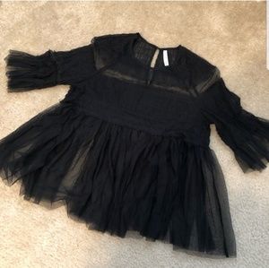 Zara sheer top